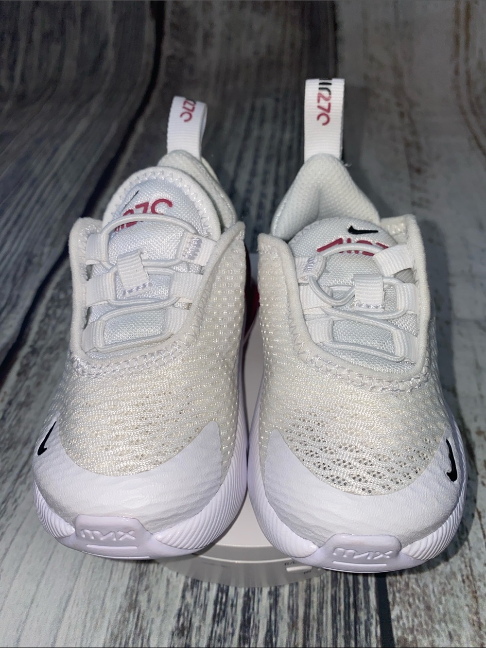 Nike Air Max 270 Toddler Sneakers White Pink Size 4C DD1646-124 - Picture 2 of 6